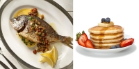 Gurmánska ryba na tri spôsoby a nadýchané lievance s jahodami